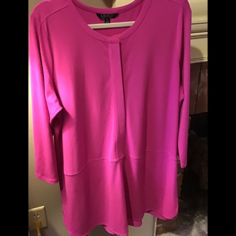 Lauren Ralph Lauren Pink Tunic Dress 2X